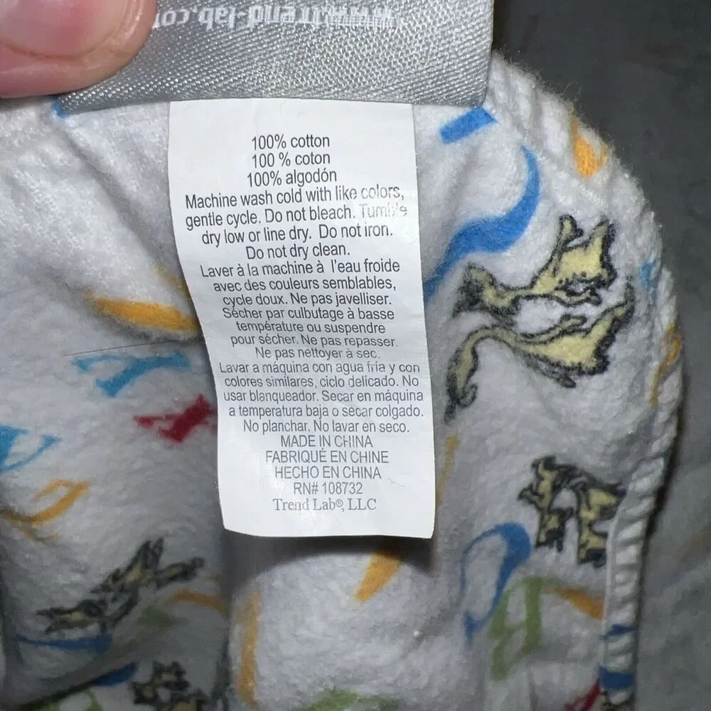 Dr. Suess 48x42 Crib Blanket‎ 100% Cotton ABC Baby Blanket Soft